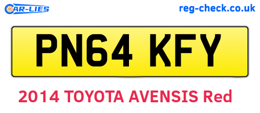 PN64KFY are the vehicle registration plates.