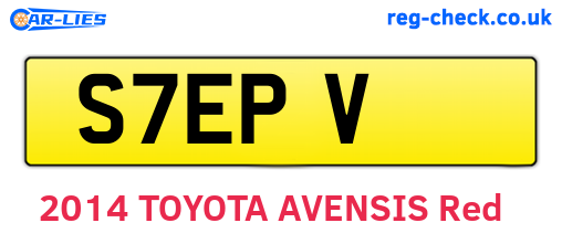 S7EPV are the vehicle registration plates.