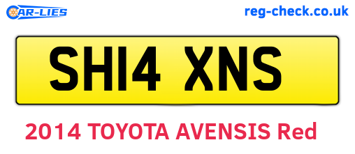 SH14XNS are the vehicle registration plates.