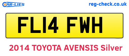 FL14FWH are the vehicle registration plates.