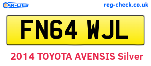 FN64WJL are the vehicle registration plates.