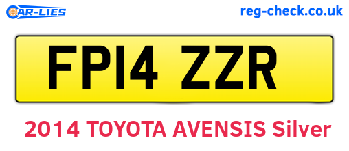 FP14ZZR are the vehicle registration plates.