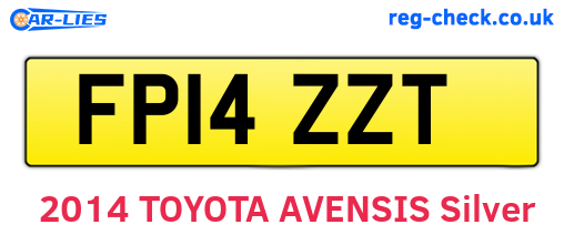 FP14ZZT are the vehicle registration plates.