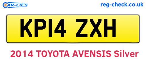 KP14ZXH are the vehicle registration plates.