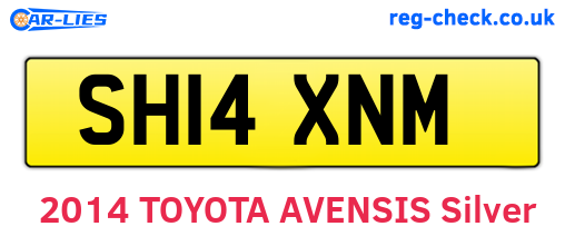 SH14XNM are the vehicle registration plates.