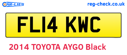 FL14KWC are the vehicle registration plates.