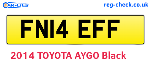 FN14EFF are the vehicle registration plates.