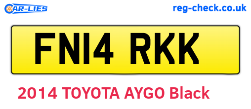 FN14RKK are the vehicle registration plates.