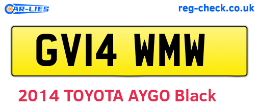 GV14WMW are the vehicle registration plates.