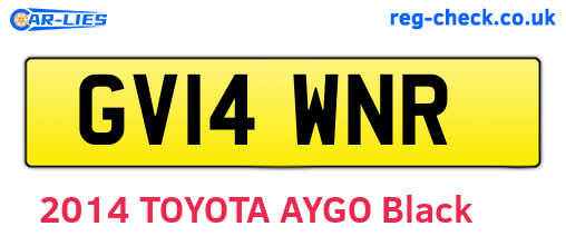 GV14WNR are the vehicle registration plates.