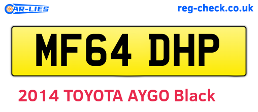 MF64DHP are the vehicle registration plates.