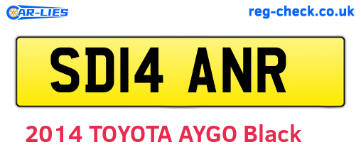 SD14ANR are the vehicle registration plates.
