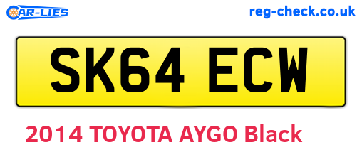 SK64ECW are the vehicle registration plates.