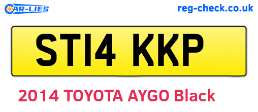 ST14KKP are the vehicle registration plates.
