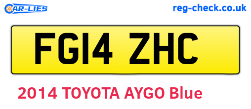 FG14ZHC are the vehicle registration plates.