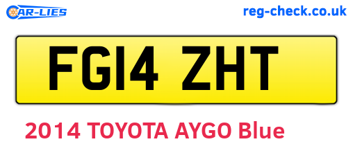 FG14ZHT are the vehicle registration plates.