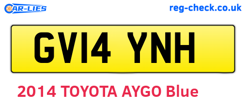 GV14YNH are the vehicle registration plates.