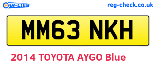 MM63NKH are the vehicle registration plates.