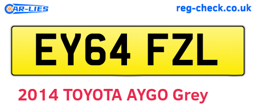 EY64FZL are the vehicle registration plates.