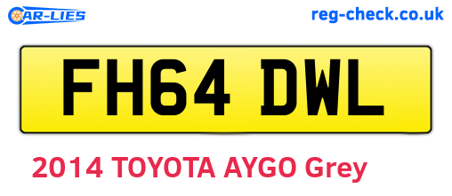 FH64DWL are the vehicle registration plates.