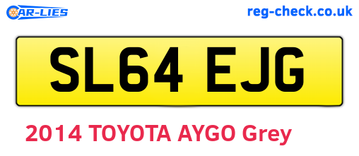 SL64EJG are the vehicle registration plates.