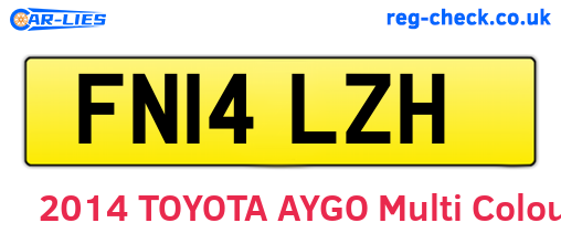FN14LZH are the vehicle registration plates.