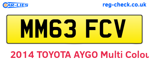 MM63FCV are the vehicle registration plates.