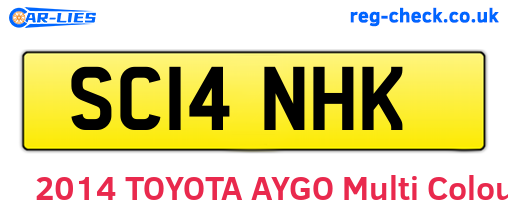 SC14NHK are the vehicle registration plates.