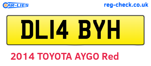 DL14BYH are the vehicle registration plates.