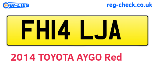FH14LJA are the vehicle registration plates.