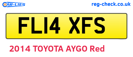 FL14XFS are the vehicle registration plates.