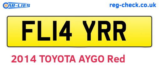 FL14YRR are the vehicle registration plates.