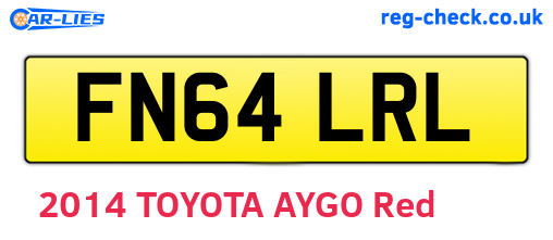 FN64LRL are the vehicle registration plates.