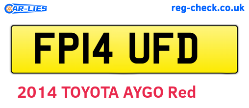 FP14UFD are the vehicle registration plates.