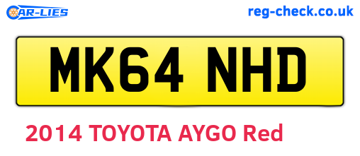 MK64NHD are the vehicle registration plates.