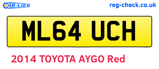 ML64UCH are the vehicle registration plates.