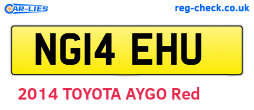 NG14EHU are the vehicle registration plates.