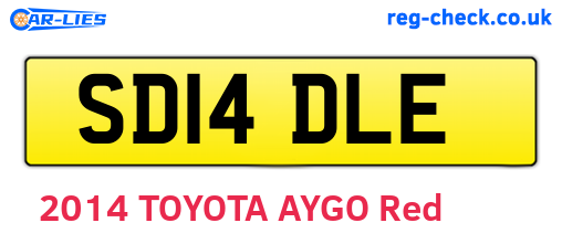 SD14DLE are the vehicle registration plates.