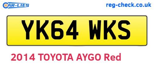 YK64WKS are the vehicle registration plates.