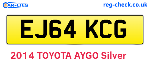 EJ64KCG are the vehicle registration plates.