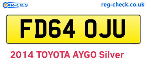 FD64OJU are the vehicle registration plates.