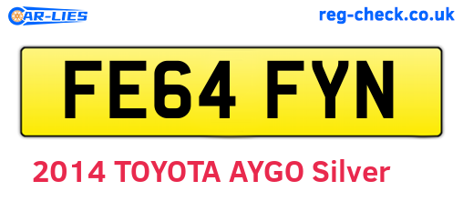 FE64FYN are the vehicle registration plates.