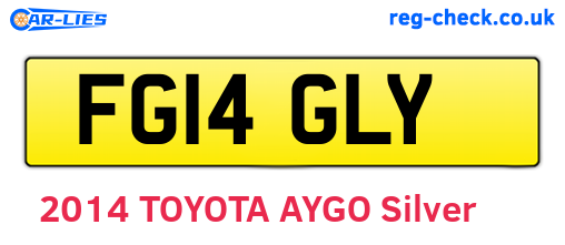 FG14GLY are the vehicle registration plates.