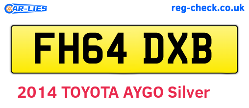 FH64DXB are the vehicle registration plates.
