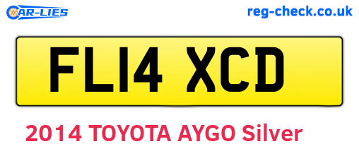FL14XCD are the vehicle registration plates.