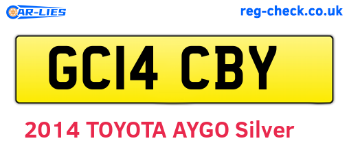 GC14CBY are the vehicle registration plates.