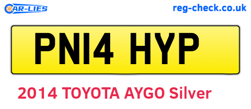 PN14HYP are the vehicle registration plates.