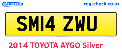 SM14ZWU are the vehicle registration plates.