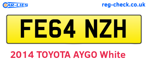 FE64NZH are the vehicle registration plates.