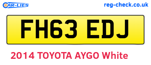 FH63EDJ are the vehicle registration plates.